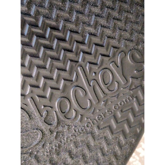 Skechers Women's 8.5 M White Rumbler Memory Foam Wedge Sandals Comfort Casual - Picture 6 of 10